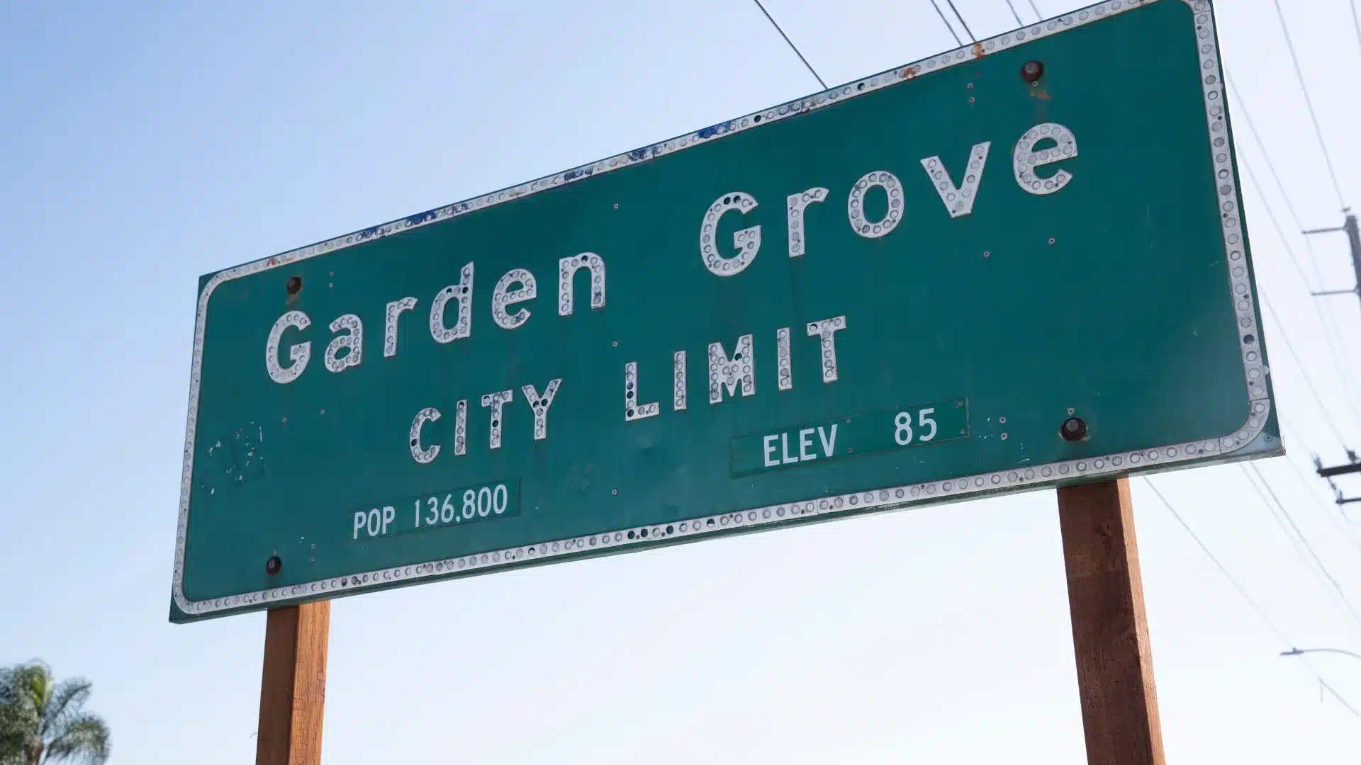 Driver navigating heavy traffic near Garden Grove while practicing safe driving habits.